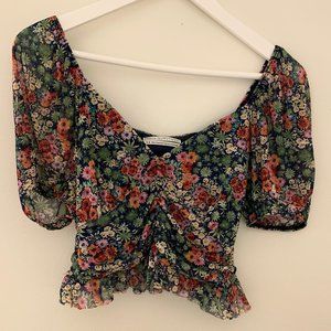 Urban Outfitters Floral Crop Top